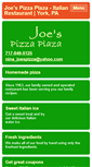 Mobile Screenshot of joespizzaplaza.com